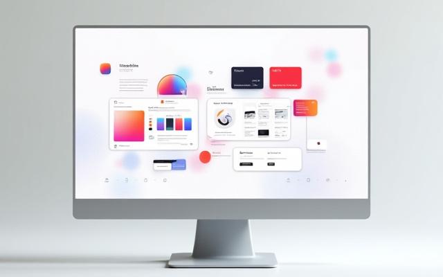 Larawan ng digital design interface na nagpapakita ng iba't ibang tool at kulay